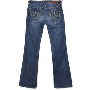 Vigoss Bootcut Jeans Stretch Button‎ Flap Pocket 1 2 1/2  26 X 31